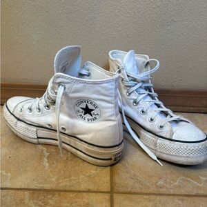 Converse Chuck Taylor White High-Tops Platform